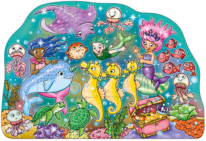 Puzzle Orchard Toys Mermaid Fun Jigsaw 30 kh 23 sm 15 elementów (8054144612942) - obraz 2