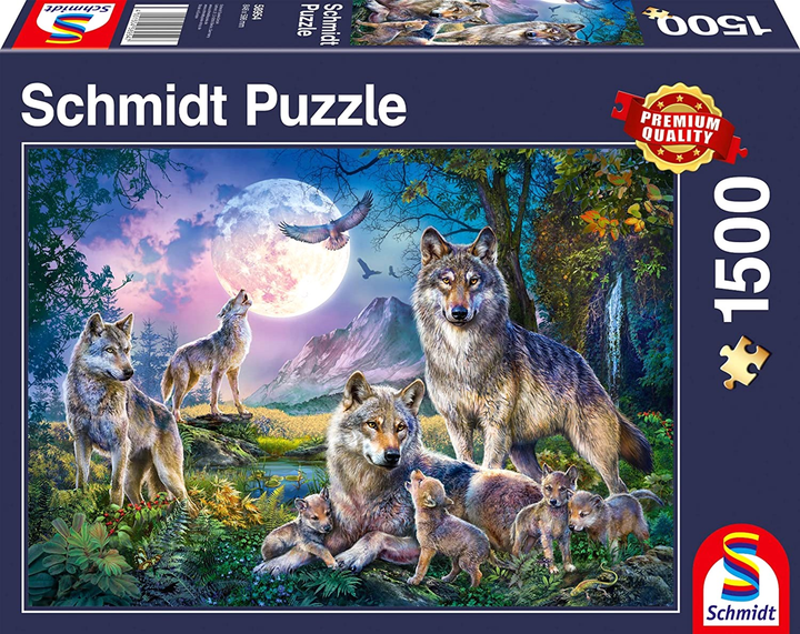 Пазл Schmidt Wolves 84.6 x 59.8 см 1500 елементів (4001504589547) - зображення 1