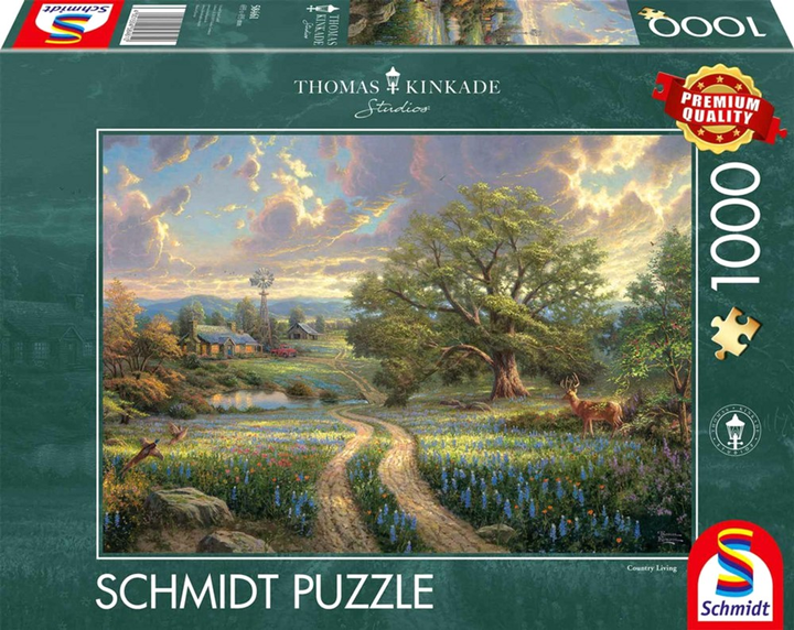 Puzzle Schmidt Thomas Kinkade Country Living 69.3 kh 49.3 sm 1000 elementów (4001504584610) - obraz 1