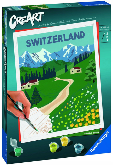 Картина за номерами Ravensburger CreArt Series Trend C Switzerland 24 x 30 см (4005556235360) - зображення 1