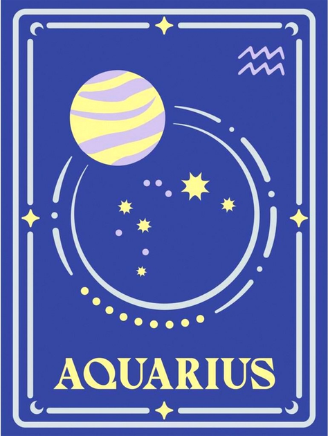 Malowanie po numerach Ravensburger CreArt Zodiac Sign Aquarius 18 x 24 cm (4005556237388) - obraz 2