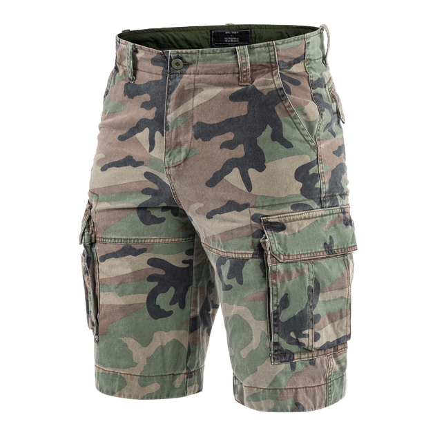 Шорти Sturm Mil-Tec® US Vintage Shorts Prewash M Woodland - зображення 1