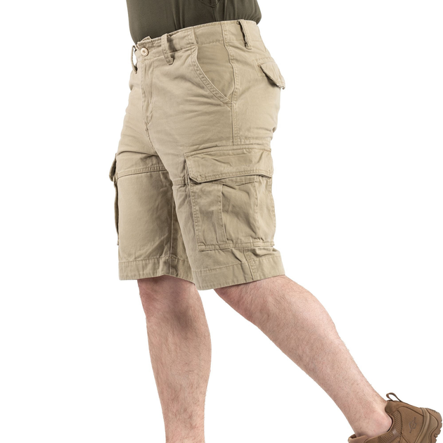 Шорти Sturm Mil-Tec® US Vintage Shorts Prewash XL Khaki - зображення 2