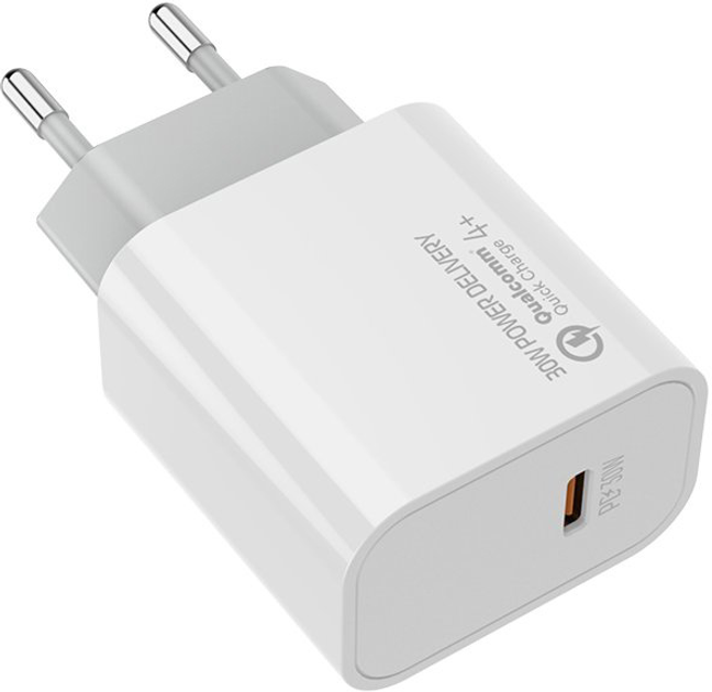 Ładowarka sieciowa ColorWay Power Delivery Port PPS USB Type-C 30W White (CW-CHS038PD-WT) - obraz 2