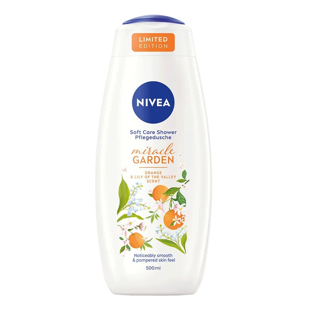 Żel pod prysznic Nivea Miracle Garden Pomarańcza i Konwalia 500 ml (9005800356846) - obraz 1