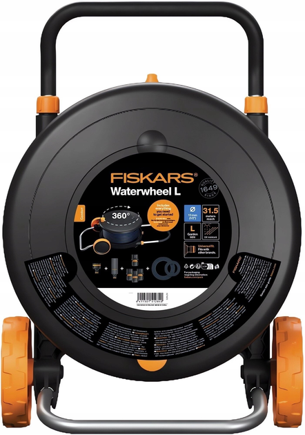 Bęben z wężem Fiskars Comfort L (6411501512840) - obraz 1