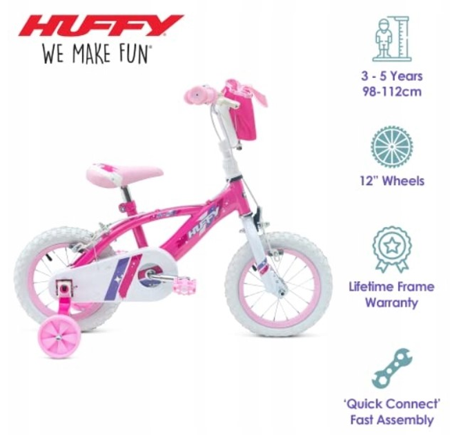 Дитячий велосипед Huffy GLIMMER Рожевий 72039W 12" (0032447720395) - зображення 2