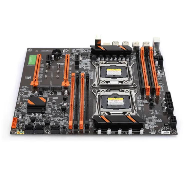 Материнська плата Kllisre X99 Dual LGA 2011 E-ATX Двопроцесорна USB3.0 SATA3 PCI-E 3,0 - изображение 2