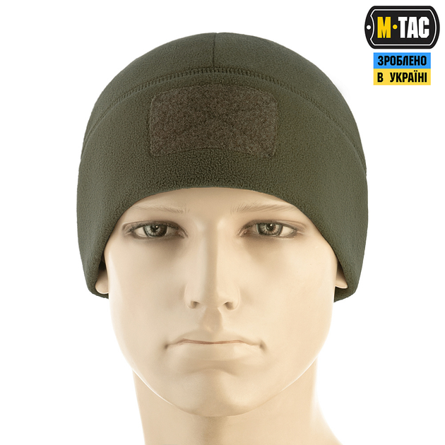 Шапка M-Tac Watch Cap Elite фліс (320г/м2) з липучкою Dark Olive L - зображення 2