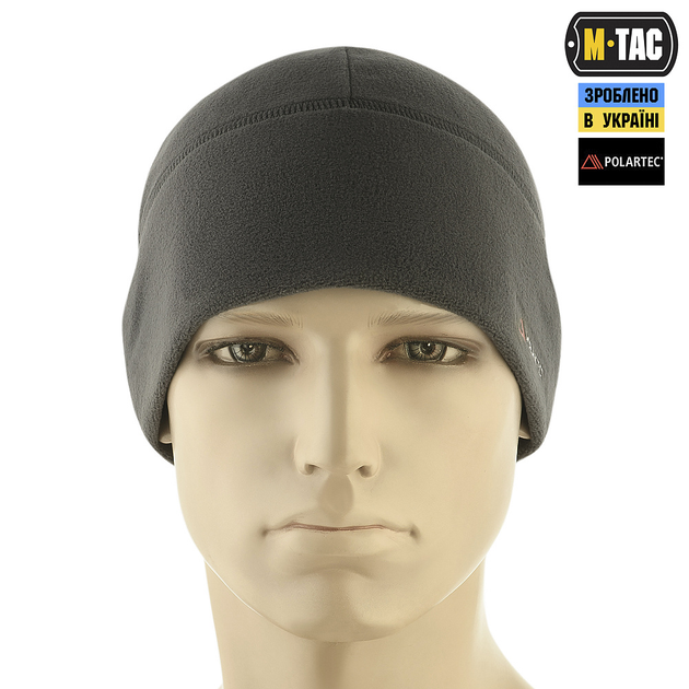 Шапка M-Tac Watch Cap флис Light Polartec Dark Grey S - изображение 2