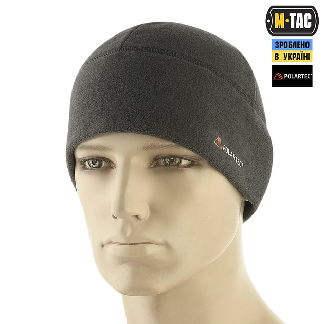 Шапка M-Tac Watch Cap флис Light Polartec Dark Grey M - изображение 1