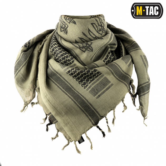 Шарф M-Tac шемаг з Тризубом Foliage Green/Black - зображення 1