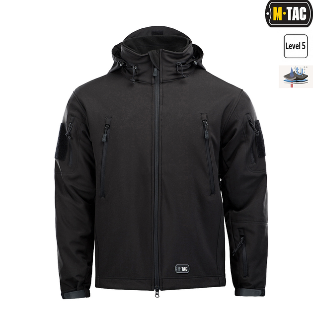 Куртка M-Tac Soft Shell с подстежкой Black 2XL - изображение 2