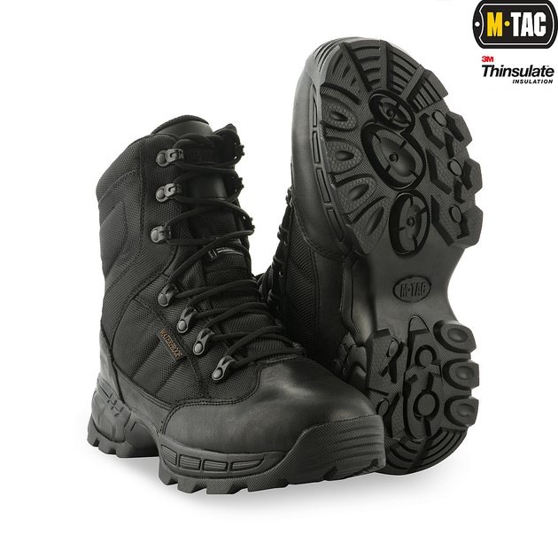 Ботинки M-Tac тактические зимние Thinsulate Black 42 - изображение 1