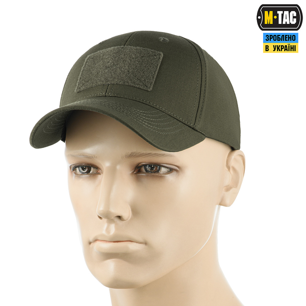 Бейсболка M-Tac тактична Elite Flex ріп-стоп Army Olive S/M - зображення 1