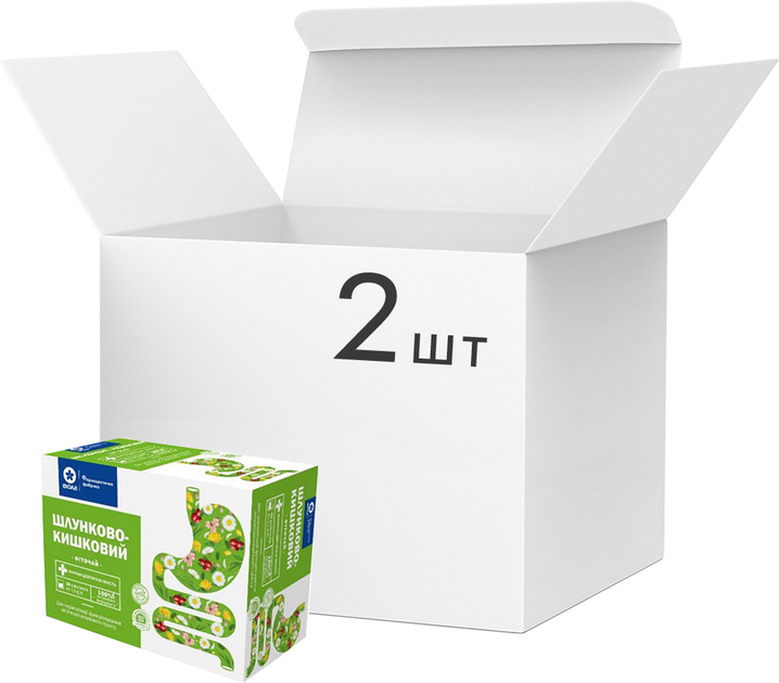 Упаковка фіточаю Віола Шлунково-кишковий 20 пакетиків по 1.5 г x 2 шт (4823119504971) - зображення 1