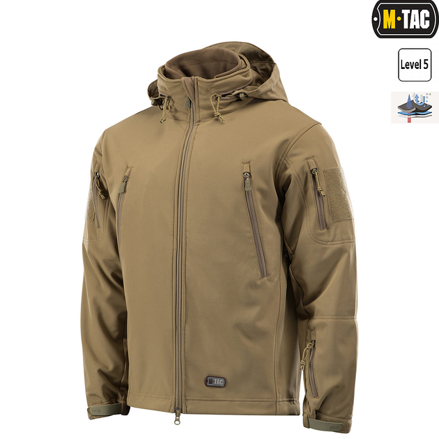 Куртка M-Tac Soft Shell з підстібкою Tan 2XL - зображення 1