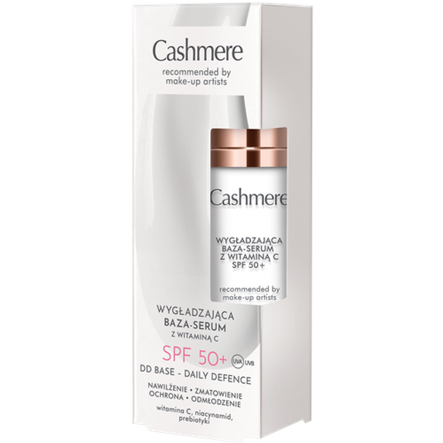 Baza-serum pod makijaż Cashmere DD Smoothing with Vitamin C SPF50+ 30 ml (5900525086365) - obraz 1