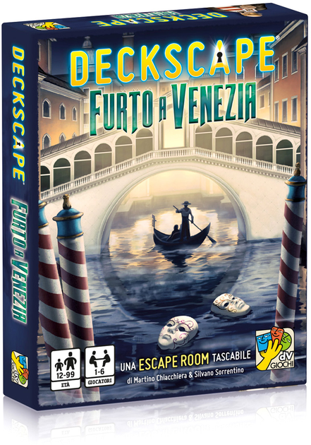 Настільна гра DV Giochi Deckscape Theft in Venice (9788890944796) - зображення 1