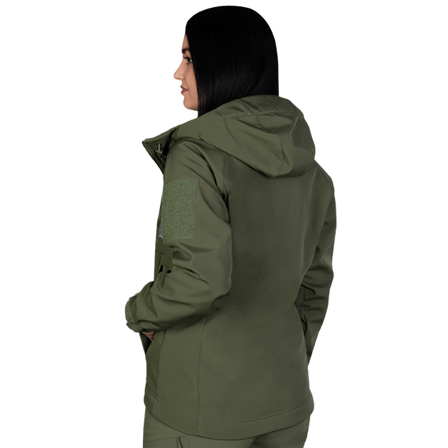Жіноча куртка Stalker SoftShell Олива (7441), M - изображение 2