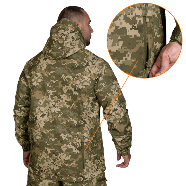 Куртка CM Stalker SoftShell Піксель (7379), L - изображение 2