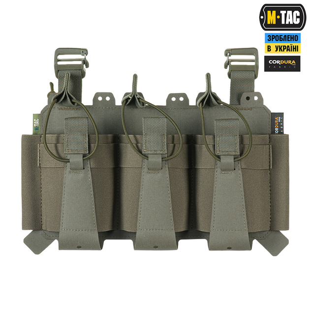 Передня M-Tac панель для плитоноски Cuirass QRS на три магазини Ranger Green - зображення 2