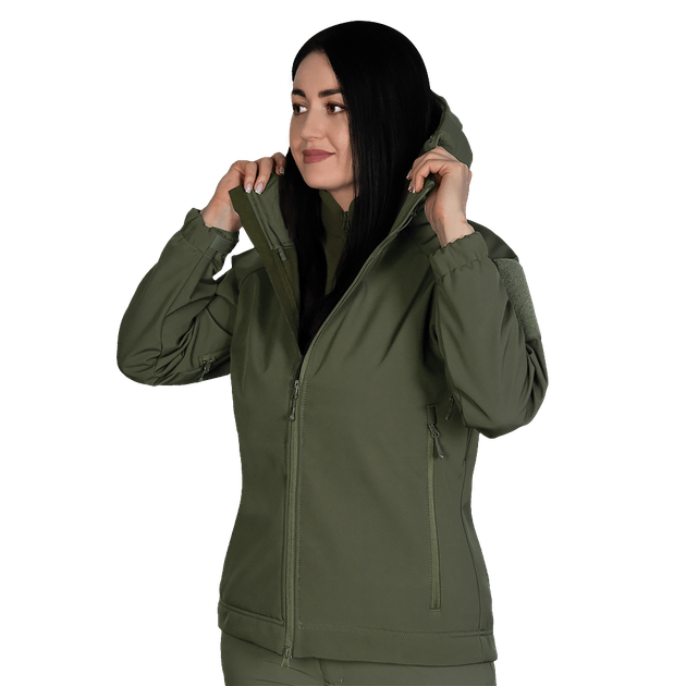 Жіноча куртка Stalker SoftShell Олива (7441), S - зображення 1