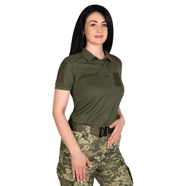 Жіноче поло Pani Army ID LT Олива (8080), XXL - изображение 1