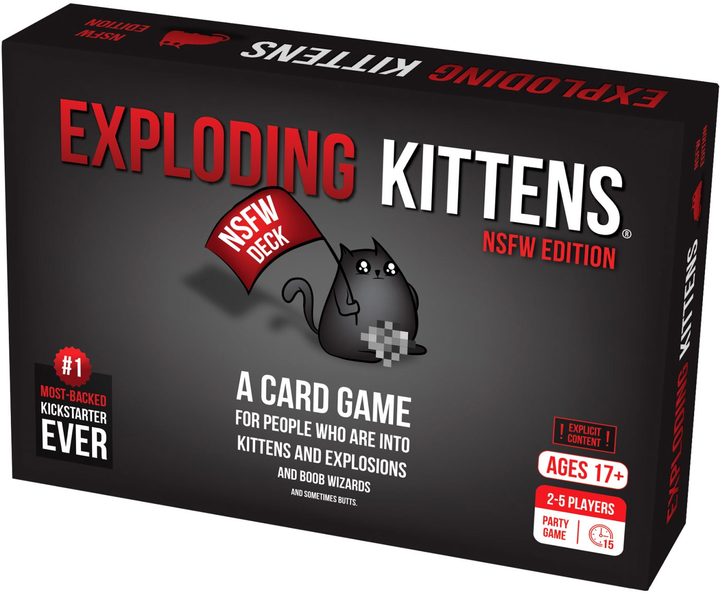 Gra planszowa Asmodee Exploding Kittens NSFW (0810083040547) - obraz 1