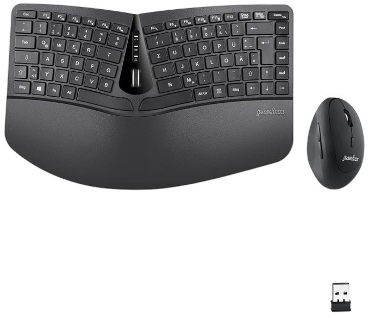 Комплект бездротовий Perixx PERIDUO-606 Ergonomic Black (4049571571256) - зображення 3