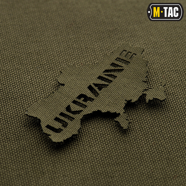 Нашивка M-Tac Ukraine (контур) сквозная Laser Cut Ranger Green - изображение 2