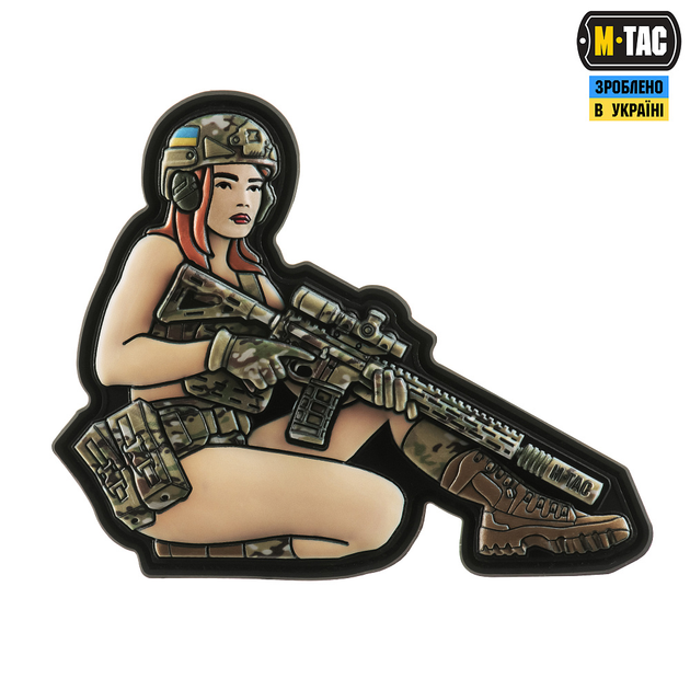 Нашивка M-Tac Tactical girl №2 PVC Multicam - зображення 1