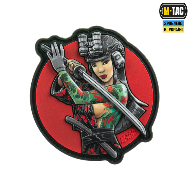 Нашивка M-Tac Tactical girl №3 Водограй Бірюза PVC - зображення 1