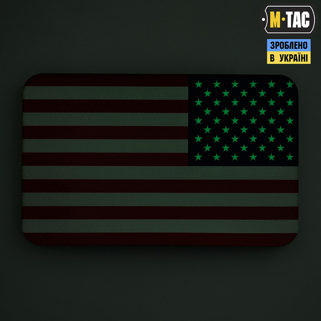 Нашивка M-Tac прапор США реверс (80х50 мм) Full Color/GID - зображення 2