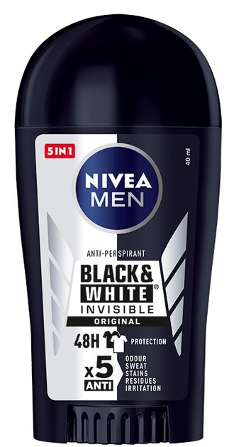 Antyperspirant NIVEA Men Black&White Invisible Original 40 ml (42219378) - obraz 1