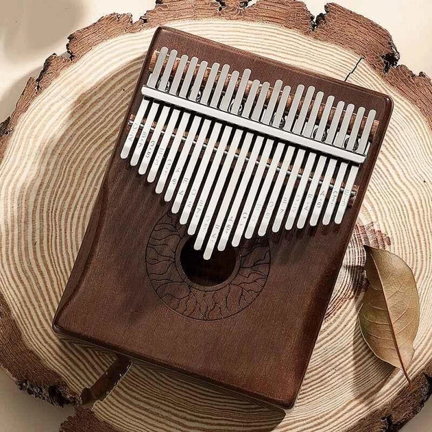 Калимба Hluru Huashu KHD21 Lotus Mahogany Brown (21 язычков, красное дерево) - изображение 3