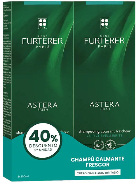 Szampon do odbudowy włosów Rene Furterer Astera Fresh Duplo 2 x 200 ml (3282779349482) - obraz 1