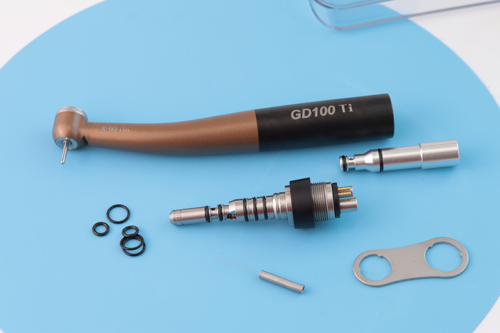 Турбінний ортопедичний наконечник з світлом GD100 Ti X4KL Pro +мультифлекс 6 каналів - зображення 1
