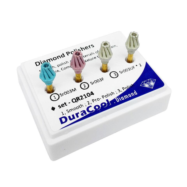 Полірувальна система для кераміки та композита DURACOOL Diamond 4шт - зображення 1