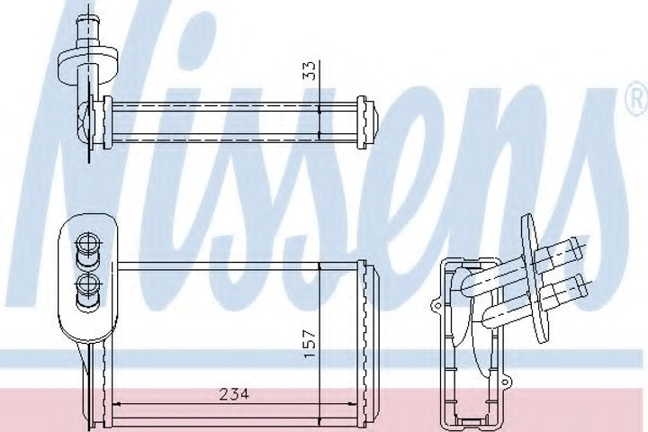 печь VW JETTA(84-)1.3(+)[OE 191.819.031] Nissens (73962) - изображение 1