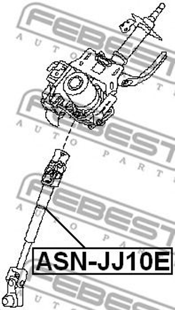 Рульовий вал (карданний) Febest (ASNJJ10E) - зображення 2
