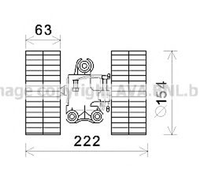 MS8633 AVA Вентилятор салона MERCEDES-BENZ /VIANO W639 (2004) (выр-во AVA) Ava (MS8633) - изображение 1