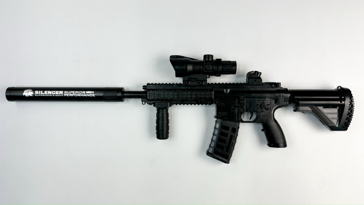 Автомат HK416 808F BLACK стреляет орбизами, Игрушечный гелевый автомат ...