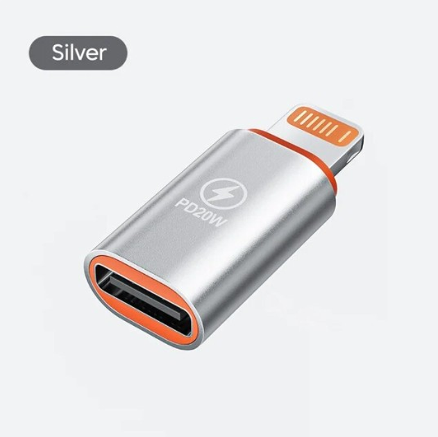Адаптер Apple Lightning на Type C (сірий) – фото, відгуки ...