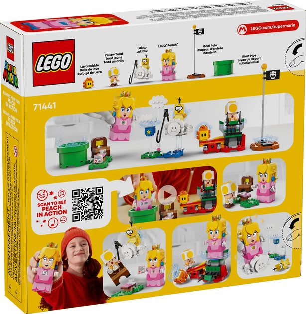 Конструктор LEGO Super Mario Пригоди з інтерактивною фігуркою Peach 208 деталей (71441) - зображення 12