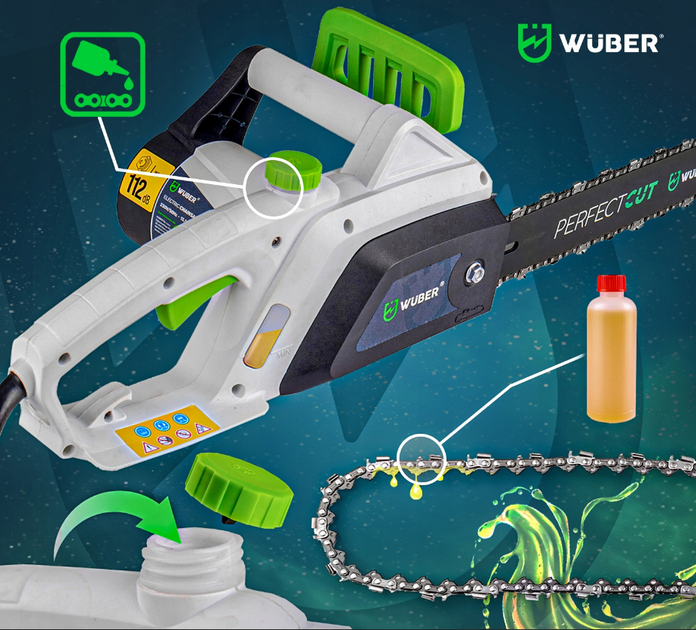 Электрическая цепная пила Wuber 2900Вт - изображение 7