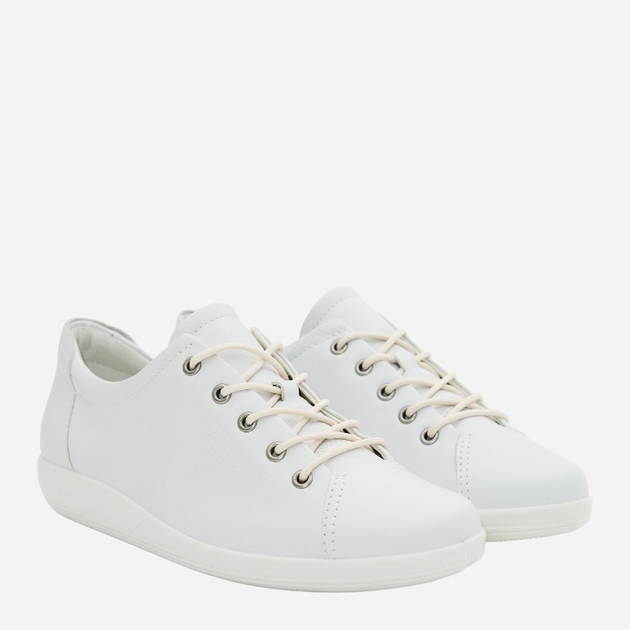 Sneakersy damskie ze skóry naturalnej ECCO Soft 2.0 20650301007 36 Białe (809702100281) - obraz 3