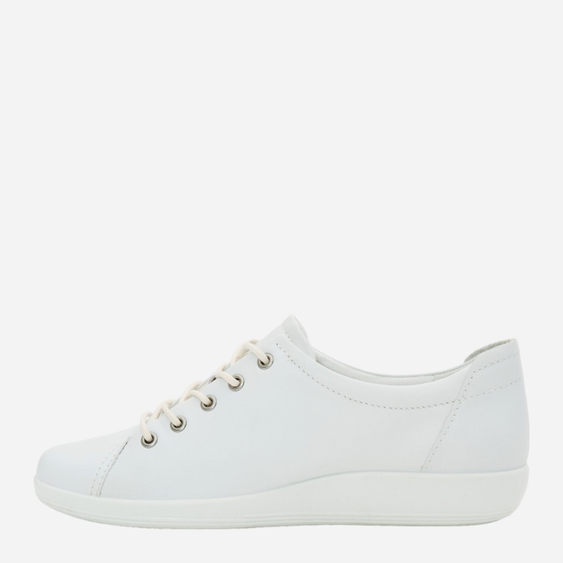 Sneakersy damskie ze skóry naturalnej ECCO Soft 2.0 20650301007 37 Białe (809702100298) - obraz 4