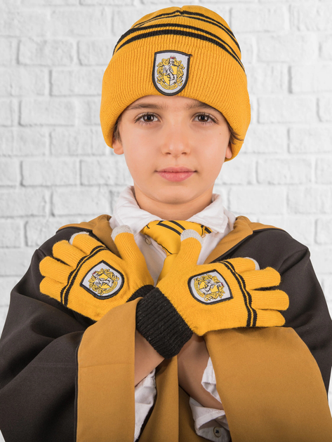 Дитячий комплект (шапка + рукавички) Distrineo Harry Potter - Kids Tactile Gloves and Hufflepuff Cap Set Жовтий (4895205601185) - зображення 2