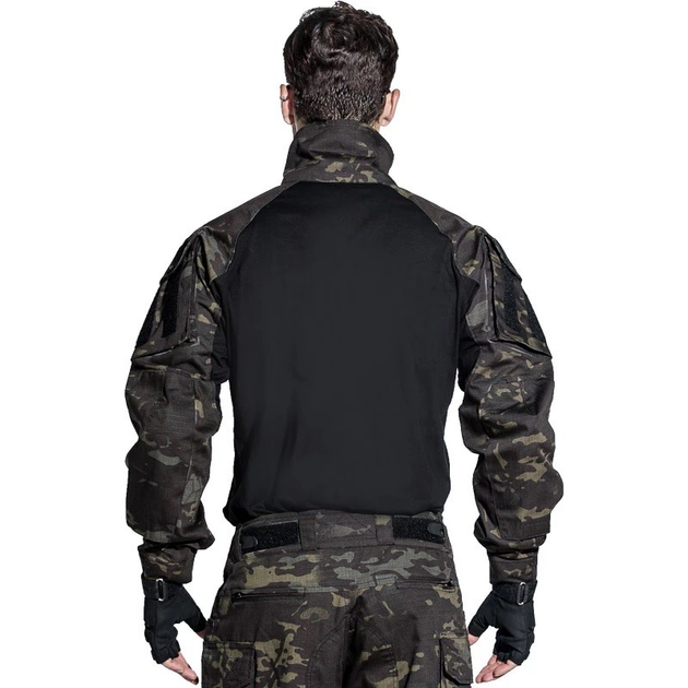 Тактична сорочка Emerson G3 Combat Shirt Camo Black - XXL - зображення 2